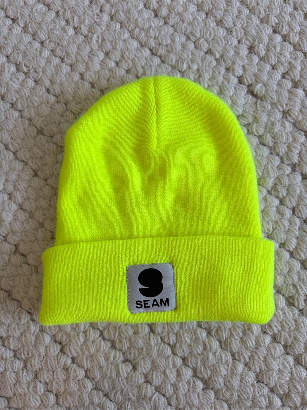 SEAM High-Visibility Neon Yellow Beanie